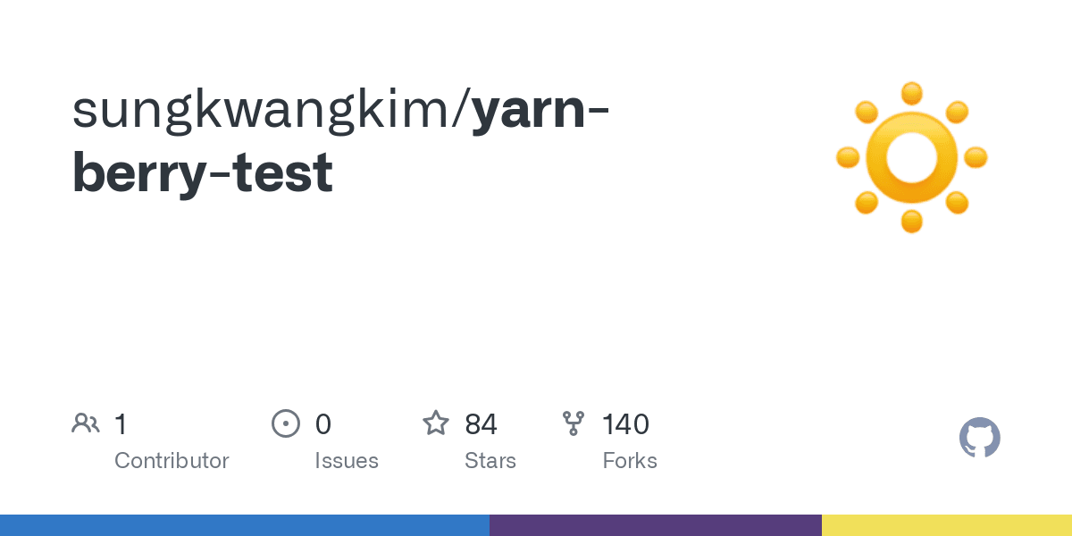 GitHub - sungkwangkim/yarn-berry-test